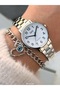 Brand Retro White Color,24 Months Warranty, Waterproof, Numeral Steel Cord Women Wristwatch+Bracelet - 3