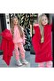 Girl's 3-6 Year Old Tracksuit Set and Plush Coat 3-Piece Set Winter Coat - 5