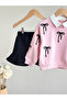 Girls' Suit with Bow - 3