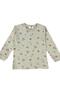 Girls' Pajama Set Green Fruit Themed 100% Cotton Terry Fabric Long Sleeves - 3