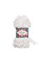 White Puffy Fine Self-Tie Knitting Yarn 5 Pieces 55