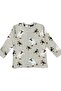 Unisex Children's Pajama Set Penguen Snowman Pattern 100% Cotton Single Jersey Fabric Crew Neck Long Sleeves - 3