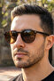 Unisex Brown Sunglasses with Polarized Lenses with Uv400 Protection 1354 C8484