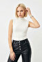 White Sleeveless Body Blouse - 2