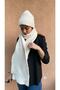 Unisex Wool Corded Scarf & Beanie Set - 6