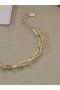 Wisdom Jewelry Vip Tiffany Model Gold Color Steel Bracelet 18+3 cm - 2