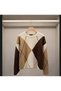 Special Production Diamond Patterned Oversized Knitwear Trend Sweater Stone - 3