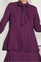Scarf Collar Skirt Tunic 40492 - 4