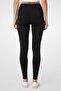 Women Plain Pull On Leggings, Black - 4