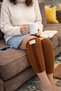 Natural Wool Thermal Calf and Knee Warmer – Effective Against Cold, Winter Unisex Leg Protector - 2