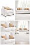 Velvet Textured Beige Throw Pillow Cover (1 Piece) - 7