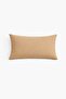 Velvet Textured Beige Throw Pillow Cover (1 Piece) - 2