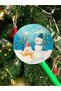 Good Holidays - Snowman Model Winter Themed Sticker - Opaque Sticker - Round Cut - 50 Pieces-5 cm - 5