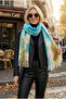 Benjamins Design Thick Fringed Ultra Premium Angora Texture Pinterest Scarf (220 X 40 cm) - 3