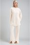 Stone Ribbed Detailed Casual Knitwear Set 10297 - 5