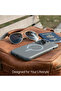 MagSafe leather case for iPhone 14 Pro with metal buttons and lens protector, grey. - 5