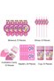 180 pcs New Ponny Theme Birthday Party Decoration Girl Disposable Tableware Set - 5