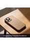 iPhone 15 Pro Leather Case, MagSafe, Slim Fit, Durable, Metal Buttons, Desert Titanium - 3