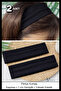 2 Pcs Black Multi-Purpose Combed Cotton Sports Headband Hair Head Bandana Yoga Sweatband Unisex