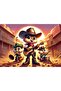 Art Child Musician Cowboys 100 Piece Puzzle - 2