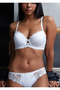 Paris Ecru Lace Supported Bra - Underwired and Padded - 2