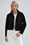 Buttoned Suede Short Basic Jacket 6176 - 4