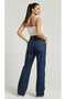 Dark Blue S.o.l.m.a.z Straight Loose Jeans Palazzo Trousers (High Waist) - 2