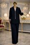 Suit,Crepe, Lined,Pockets,Button Details,Wide Leg,Jacket Pants,Elastic Waist,Hanging,Stone - 2