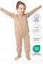 1 Tog Sleeping Bag with Children's Booties - Sand Beige