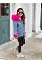 Girl's Hooded Welsoft Denim Coat Jacket - 7