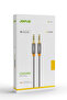 3.5mm Aux to 3.5mm Aux Cable Stereo Supported Braided Smoked 1 Meter Smoked Ja-05 - 4