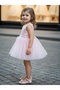 Girl's Feather Detailed Stone 6-24 Months Special Design Dress - 2