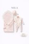 MILA Lace-Detail Pink Baby Girl 5-Piece Hospital Discharge Set - Premium Cotton Knit Newborn Set - Gift Ready - 2