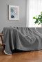 Cotton Textured Sofa Throw 170X220 cm – Fringed Tv Blanket & Decorative Sofa Cover