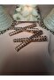 Metal Gold Stone Double Prong Buckle - 3