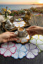 6-Piece YONCA BROWN Color Presentation Cocktail Napkin