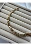 Lusora Accessory Gold Color Geometric Pattern Chain Model Bracelet - 4