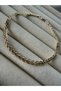 Elegant Gold Colored Braided Model Women's Bracelet - Minimalist Stylish Design - 4