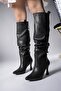Women's Heeled Boots 00128511 Black Leather - 7