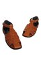 Large Size Women's Sandals Genuine Leather Tan - 4