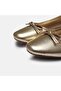 LARGE SIZE Genuine Leather Ballet Flats 41-42-43-44 - GOLD - 5