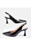 LARGE NUMBER WOMEN'S SHINY BLACK STILETTO 41-42-43-44-BLACK - 8