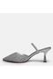 LARGE SIZE Slippers SLIPPERS WITH STONES 41-42-43-44 - SILVER - 5