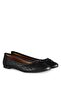 Large Size Ballet Flats Quilted Genuine Leather Black - 2