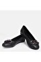 LARGE NUMBER WOMEN'S SHOES 41-42-43-44 BLACK SKIN - 4