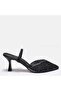 Large number evening slippers with stones 41-42-43-44-black