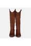 Large Size Women's Cowboy Boots 41-42-43-44 Brown Suede - 2