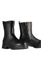 Large Size Women's Boots 41-42-43-44 Black Genuine Leather - 4