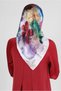 ALVINA FLOWER PATTERNED SCARF 8227 - 2