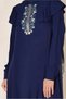 Shoulder and Embroidery Detail Shoulder Tunic with Volan 4120 - 4